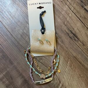 Lucky Brand NWT bracelet and earring set